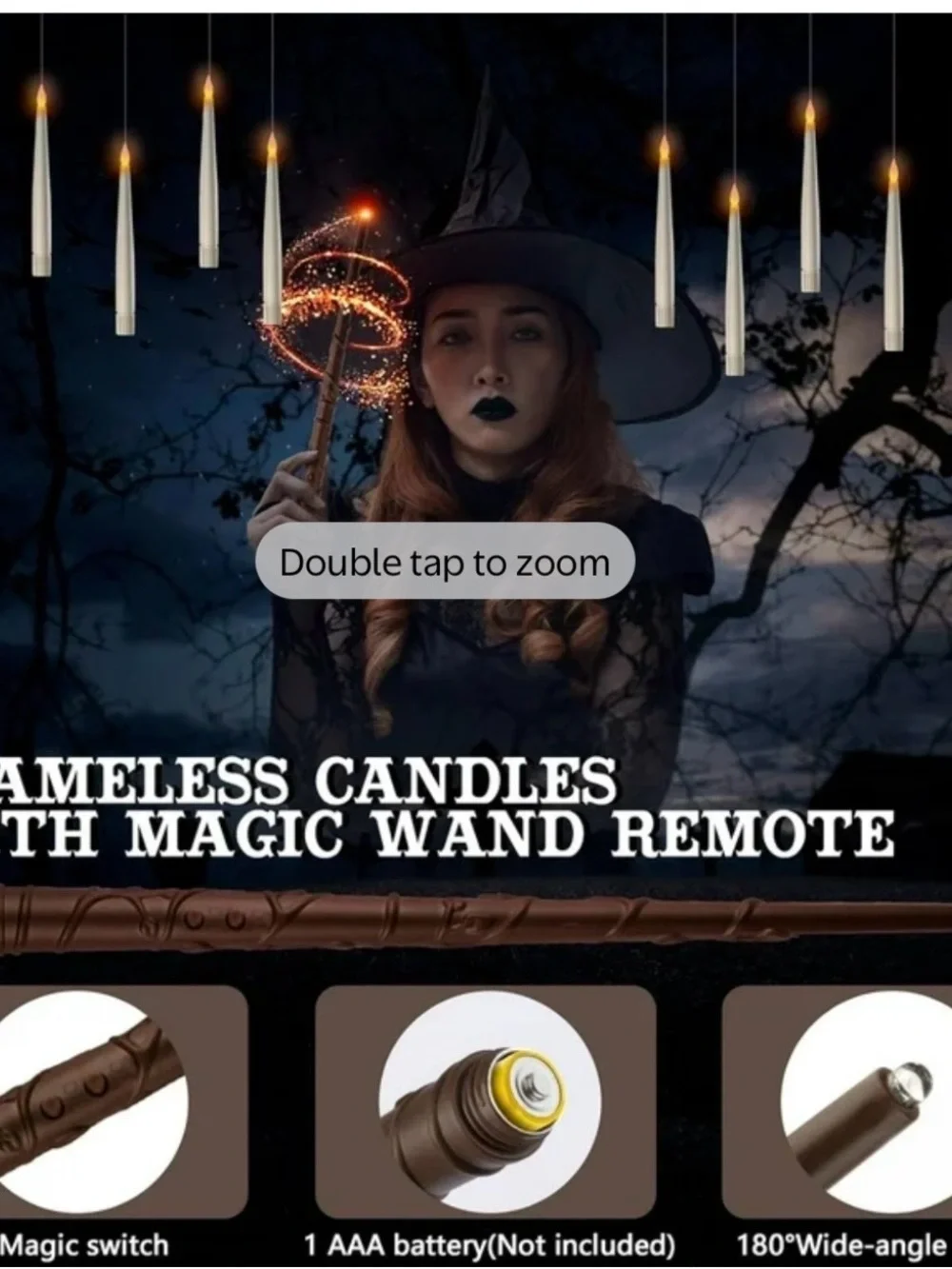 Halloween Magic Hanging Candles w/magic wand remote -- New in Box